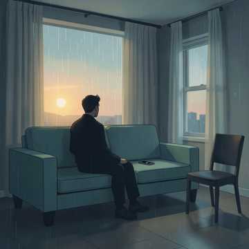 空荡的双人沙发
