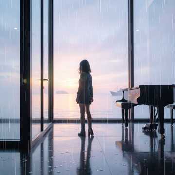 炊烟里的少女海