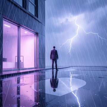 我一个人淋雨