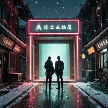 桥头巷口南京雪