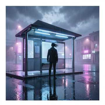 散落的脚步与雨