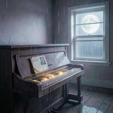 旧钢琴淋雨