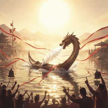 龙尾甩起整条河
