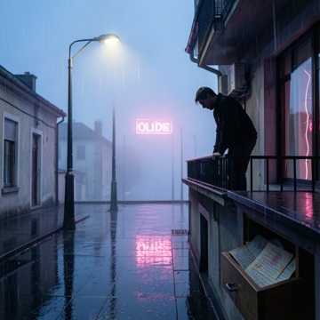 雨打旧窗台