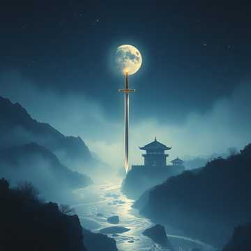 剑饮江湖月