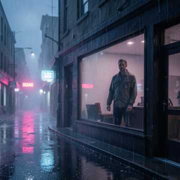 雨中独醉