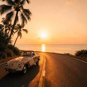 Drive to Sunset Glow