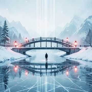 雪桥灯