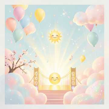 童心花瓣云