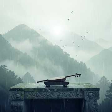 空山寂雨