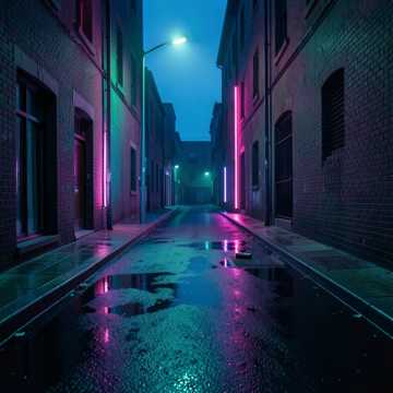 霓虹未眠的巷