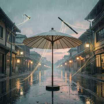 纸伞下的辞
