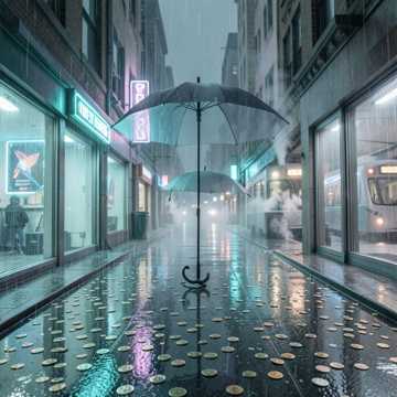 钢镚碎在雨声里