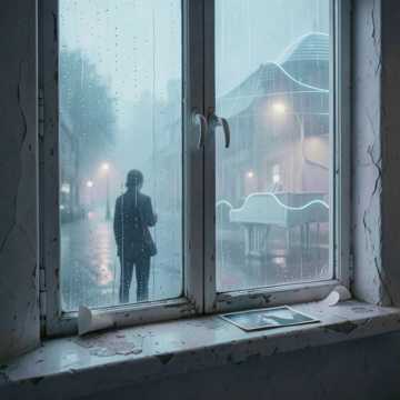 窗台听雨停
