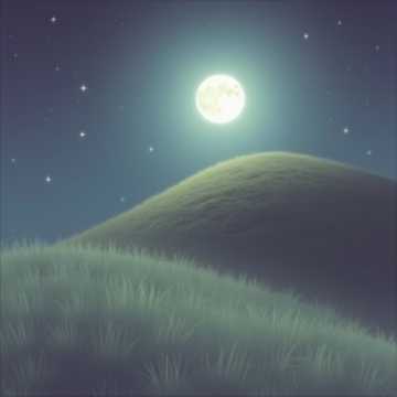 山坡上的月亮