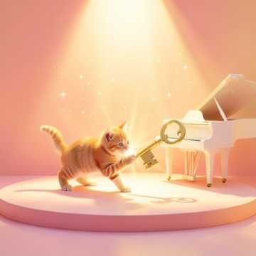小猫追太阳