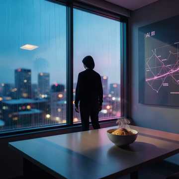 窗格上的雨痕