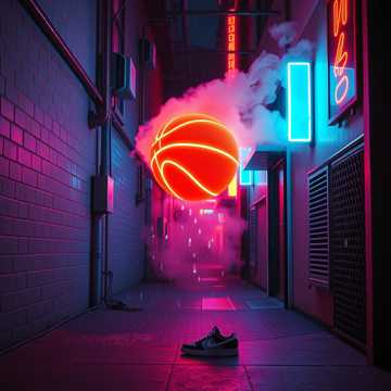 霓虹踩碎了街