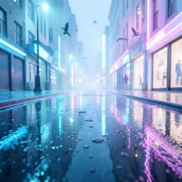雨过后的景色