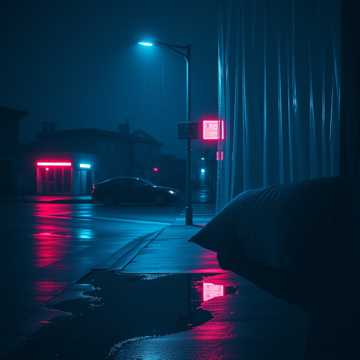 淋湿的影子