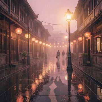 旧街灯火