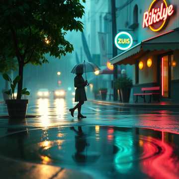 雨打芭蕉落