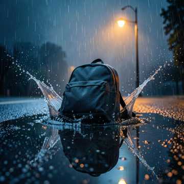 窗上的雨