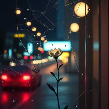 碎玻璃橱窗
