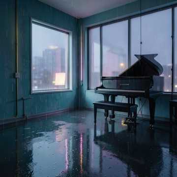 琴键未干的雨