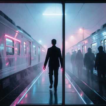 月台背影