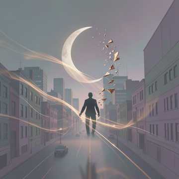 晚风撞碎旧月光