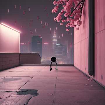粉笔画倔强