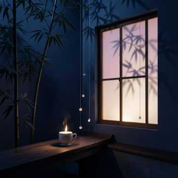 月下竹影
