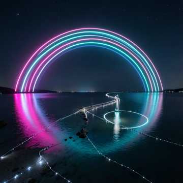 霓虹波光