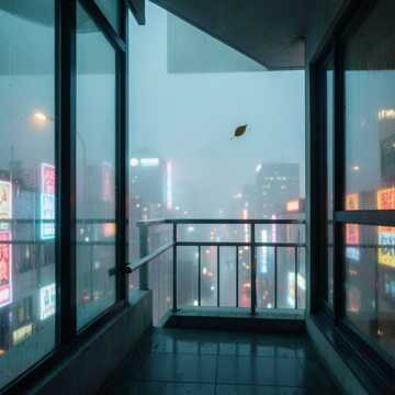 雾锁屋檐