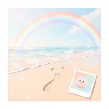 小脚踏浪花