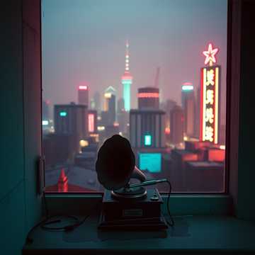 舷窗外的水渍