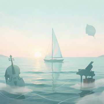 海风晚霞