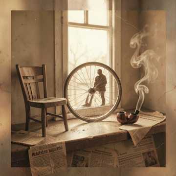 旧报纸里的烟斗