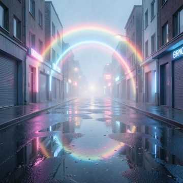 霓虹伴影子