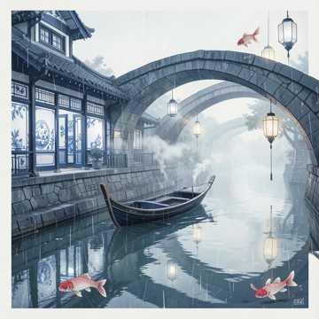 烟雨染青瓷