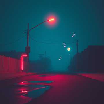 路灯伸懒腰