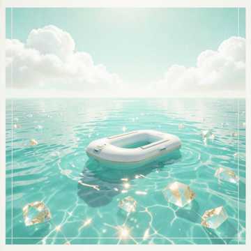 碧海蓝天白云