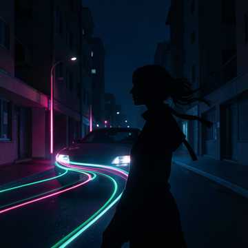 霓虹穿梭
