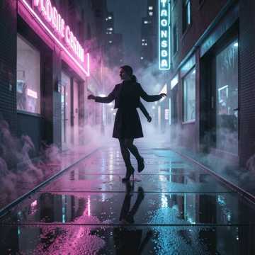 霓虹踱步