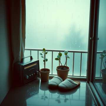 雨声淋湿收音机