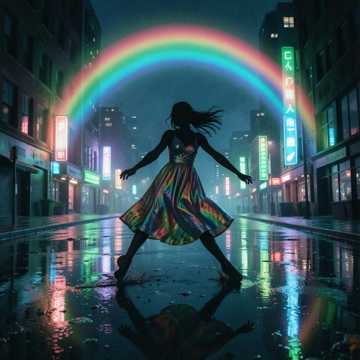 霓虹裙摆
