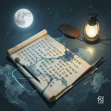 月光洇墨