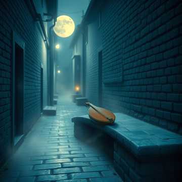 半阙琵琶浸月色
