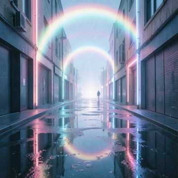 霓虹伴影子